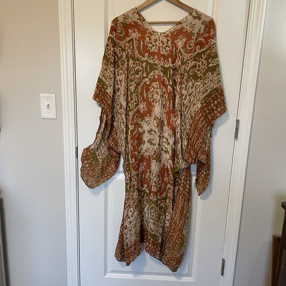 Ruggline Bohemian Mandala Kimono W/ Split Angel Sleeve One Size Indy Festival - Picture 7 of 13